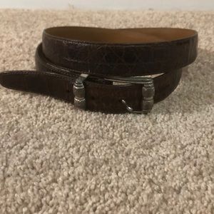 Women’s Brighton Brown Leather Belt- XL 38”
